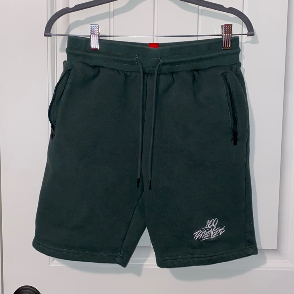 100 Thieves (100T) Forest Green Sweat Shorts